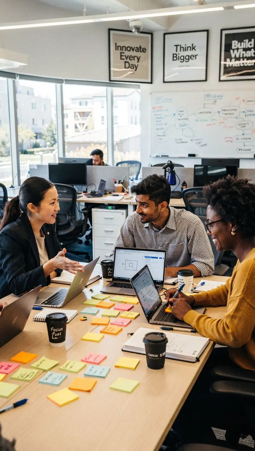 Professional team collaboration