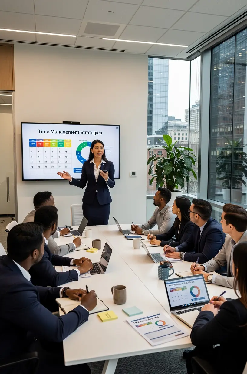 Professional business solutions illustration